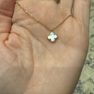 Van cleef sweet Alhambra mother of pearl necklace